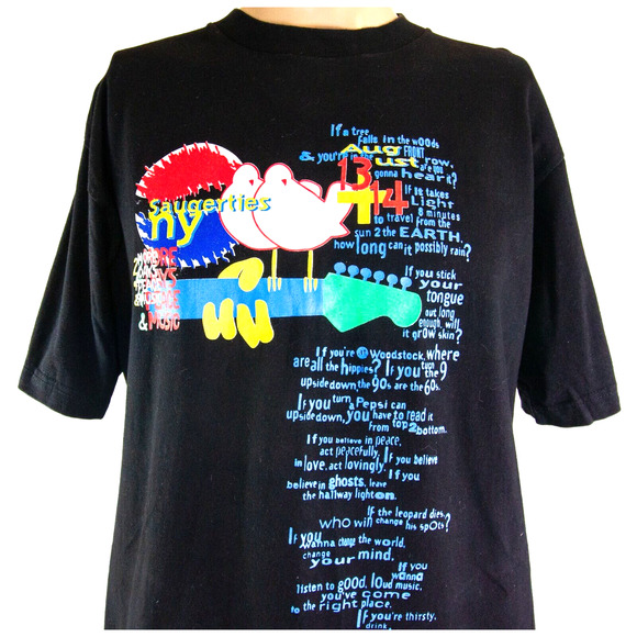 Woodstock Tour Band T-Shirt Vintage 1994 Pepsi Double Stitch Men's Size L - Picture 3 of 12